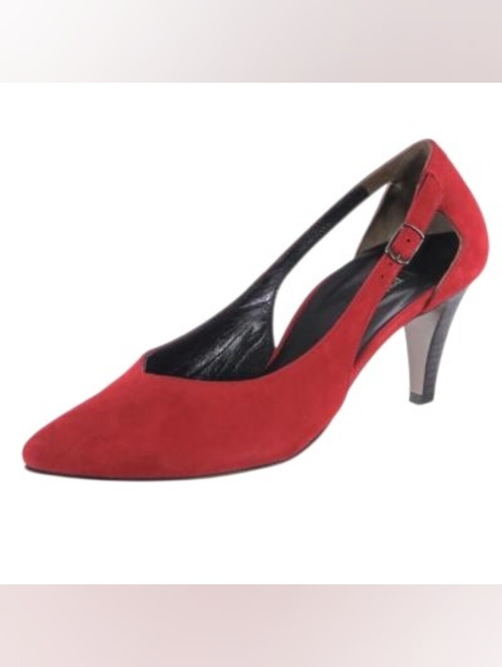 Paul Green Sophia red suede heels size 6